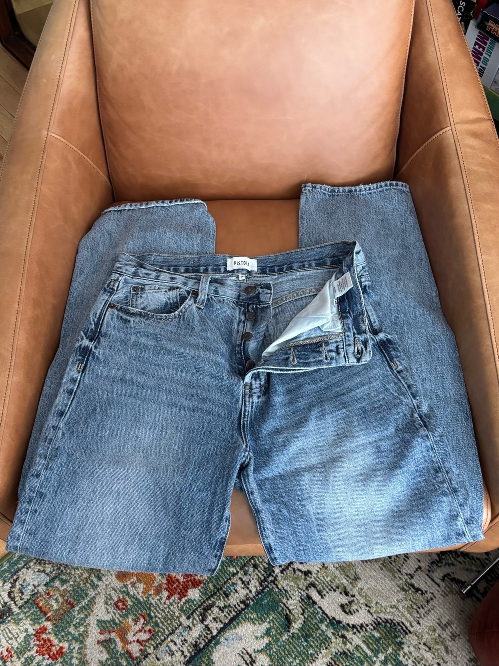 pistola lightly distressed Jeans